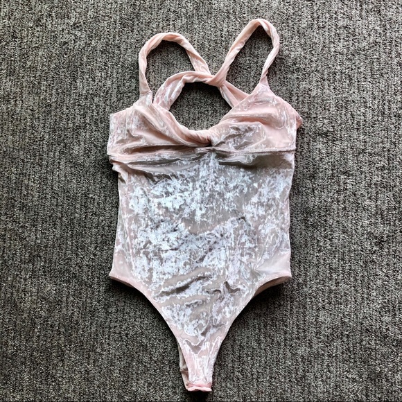 aerie Tops - Aerie Crushed Velvet Bodysuit